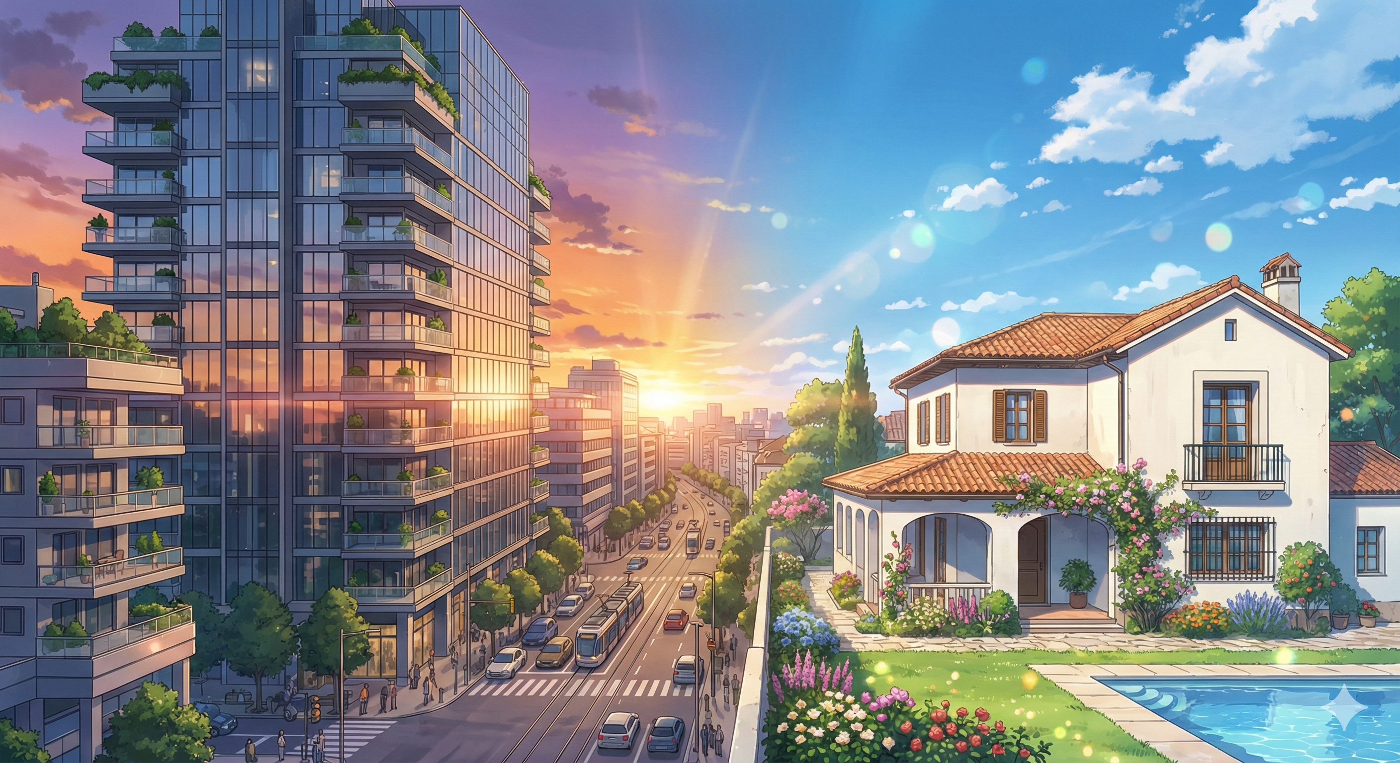 스페인 주거 형태 — 도시의 피소와 교외의 샬레