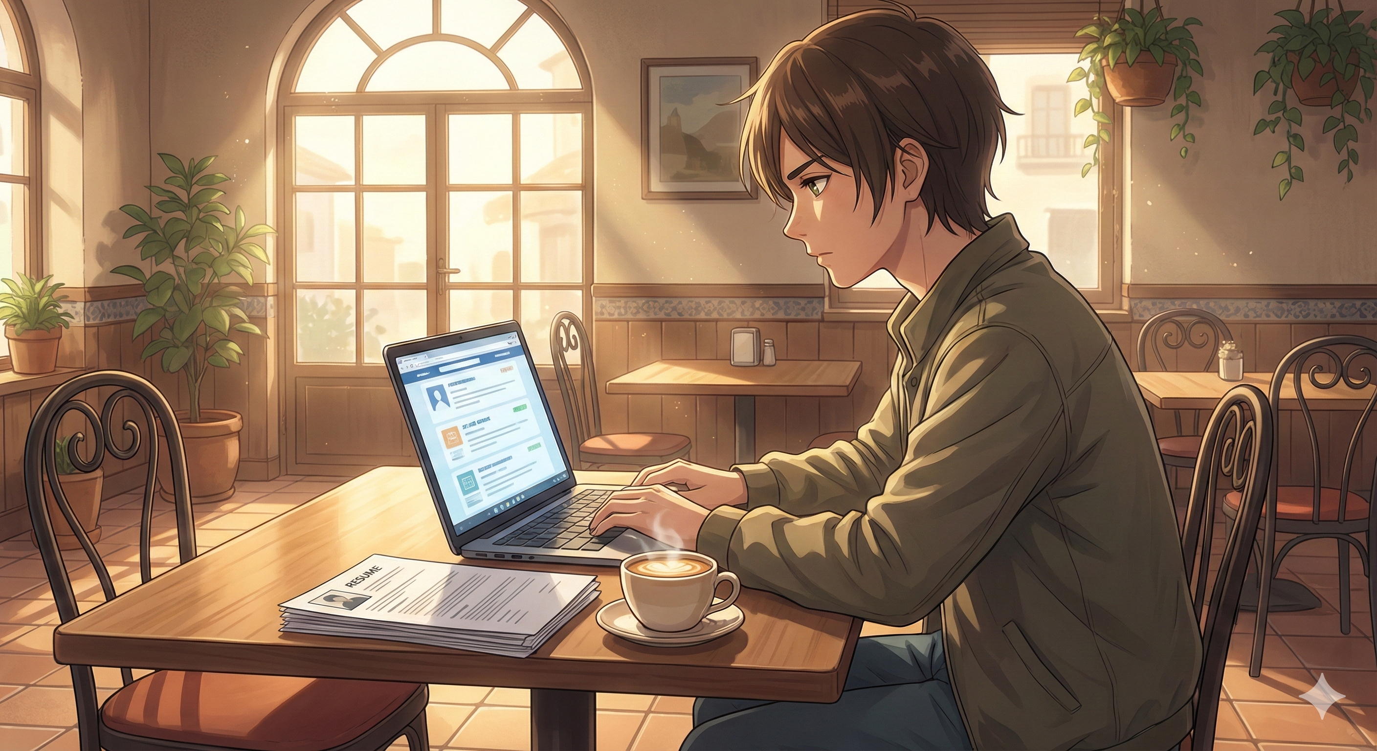 에어컨이 가동되는 스페인의 현대적인 여름 사무실 풍경