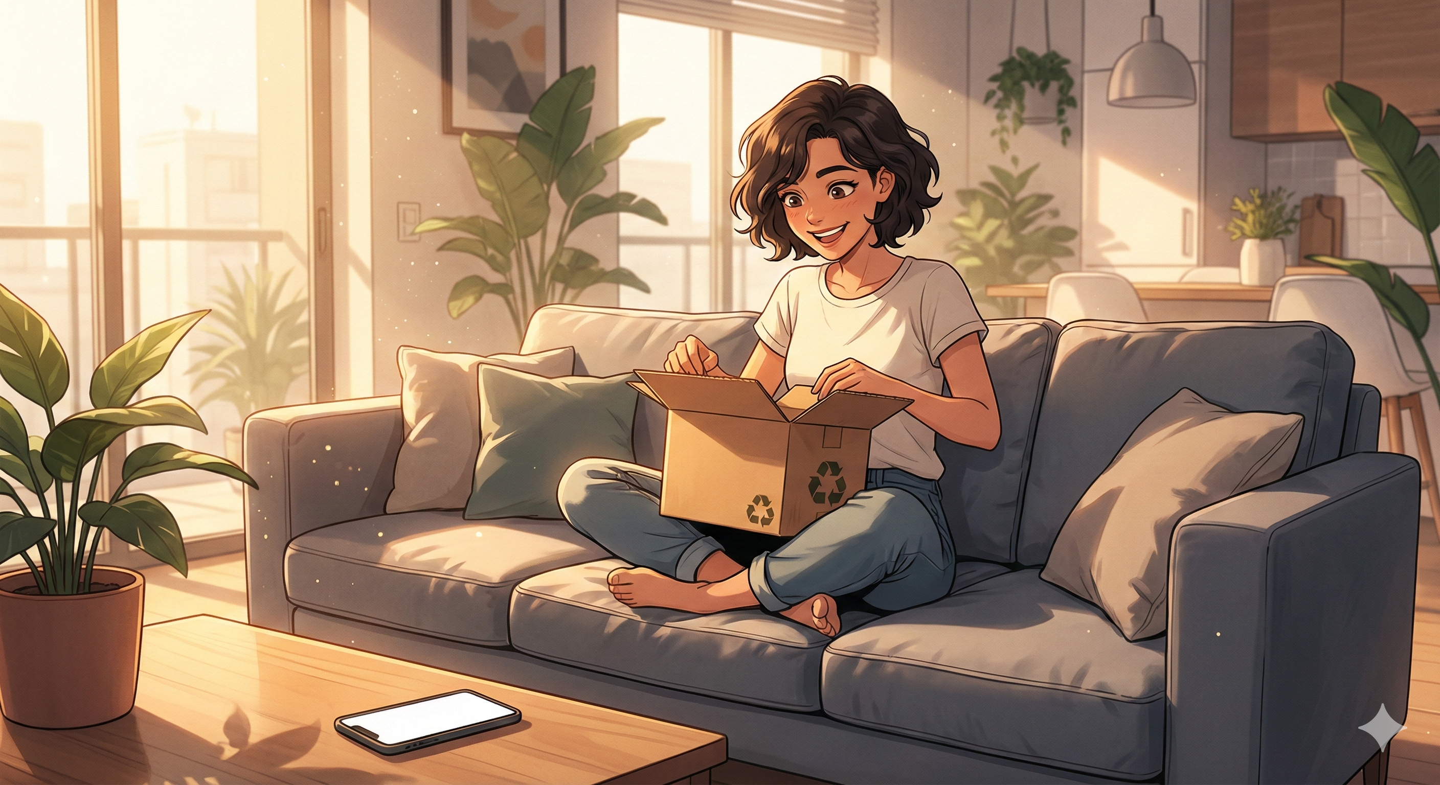 스페인의 세련된 온라인 쇼핑과 빠른 배송 물류 환경